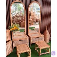 آینه قدی حصیری کشودار