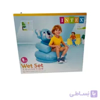 صندلی بادی کودک اینتکس Intex طرح کوالا آبی Wet Set Collection مناسب 3 تا 8 سال
