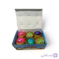 اسکویشی دامپلینگ اکلیلی رنگی | اسباب‌بازی نرم و ضد استرس کودک