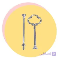 هولدر دو طبقه کویین نقره ای