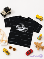 تیشرت تک پسرانه و دخترانه پنبه طرح newyork پاییزه