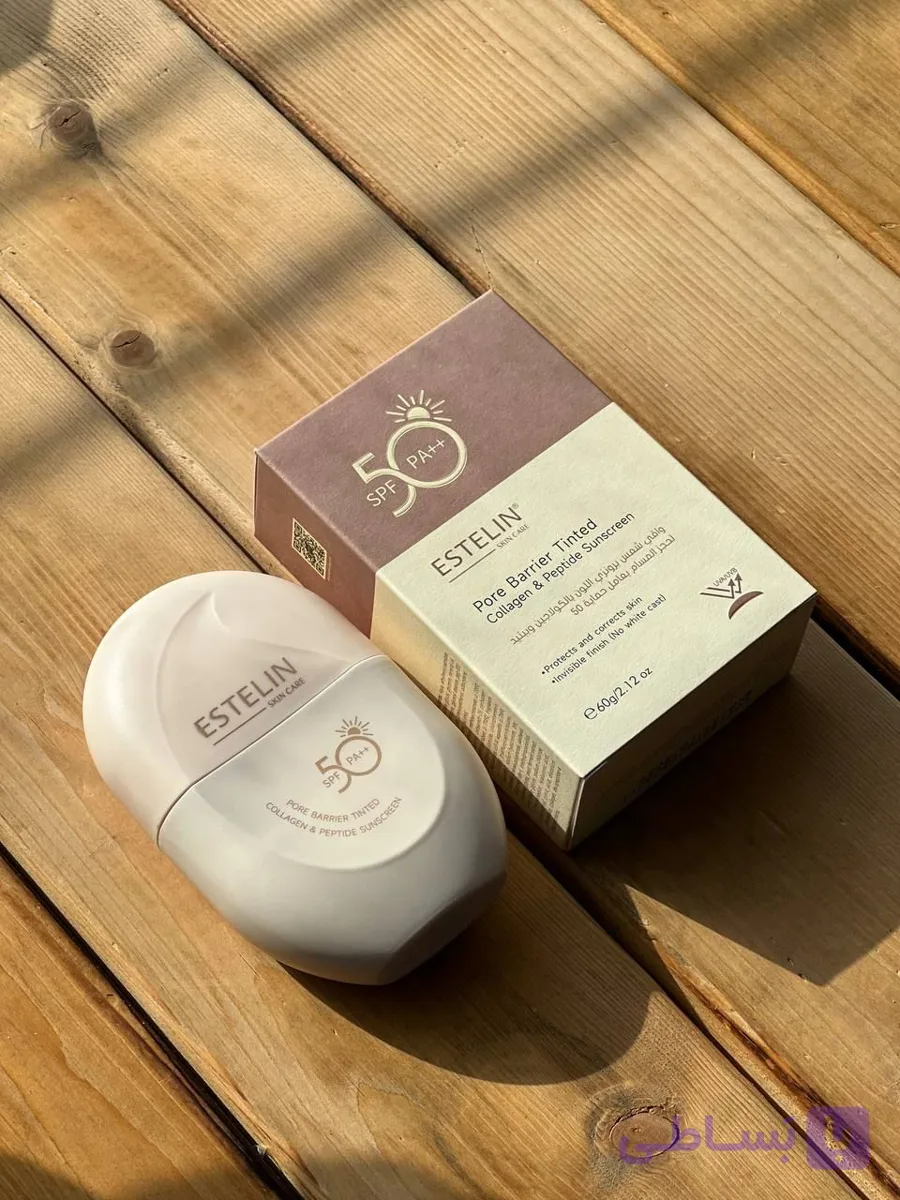 کرم ضد آفتاب ضد چروک استلین مدل کلاژن و پپتاید وزن 60 گرم SPF50 (طرح جدید)