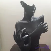 استند طلا و جواهر بزرگ زرشکی قرمز ب همراه استند دست