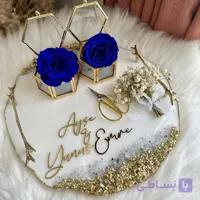 استند و باکس حلقه ازدواج حلقه نامزدی سفره عقد