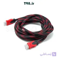 کابل 5 متری اچ دی ام آی مدل HDMI 5m enet جنس کنفی رنگ قرمز