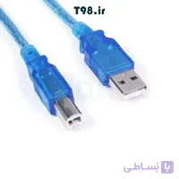 کابل پرینتر شیلددار 5 متری پی نت مدل P-net Printer 5m Blue رنگ آبی