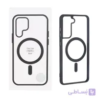 قاب شفاف Samsung Galaxy S21 FE با قابلیت شارژ MagSafe – مشکی (پک دار)