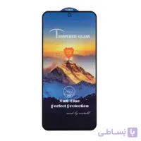 گلس و محافظ صفحه نمایش شیشه ای Full Cover ESD Mountain Mietubl مدل Samsung Galaxy S23 FE / A54 / Honor 400  – مشکی (بدون پک)