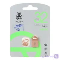 Queen KNOB USB2.0 Flash Memory-32GB رزگلد (گارانتی مادام العمر شرکت آی تین)