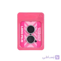 محافظ لنز رینگی اورجینال نگین دار Xiaomi Poco X8 Pro – مشکی (پک صورتی) – MPS