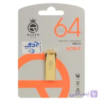فلش Queen NOBLE USB2.0 Flash Memory – 64GB طلایی (گارانتی مادام العمر شرکت آی تین)