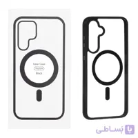 قاب شفاف Samsung Galaxy S23 FE با قابلیت شارژ MagSafe – مشکی (پک دار)