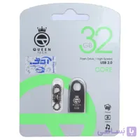 فلش مموری Queen tech USB2.0 مدل Core ظرفیت 32GB – مشکی (گارانتی مادام العمر شرکت آی تین)