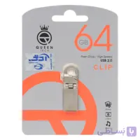 فلش Queen Clip USB2.0 Flash Memory-64GB مشکی (گارانتی مادام العمر شرکت آی تین)