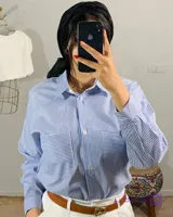 شومیز راه راه  زنانه کد(7150)