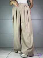 شلوار پری مودال بگ پیله کرم