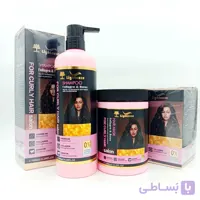 شامپو و ماسک مو Lightness برای موهای فر – Collagen & Keratin