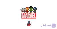 استیکر پارچه و لباس | مدل مارول marvel | حرارتی