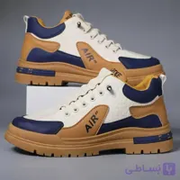 کتونی لژدار طبی مردانه ضد آب مشکی Men’s Waterproof Platform Orthopedic Sneakers Black