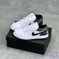 کفش نایک ایر جردن وان لو سفید طوسی Nike Air Jordan 1 Low White Grey