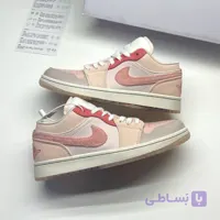 کفش نایک جردن وان لو مایتی سویشرز پینک Nike Jordan 1 Low Mighty Swooshes Pink