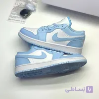 کفش نایک ایر جردن وان لو آیس بلو Nike Air Jordan 1 Low Ice Blue
