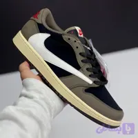 کفش نایک ایر جردن ۱ لو تراویس اسکات دارک موکا Nike Air Jordan 1 Low Travis Scott Dark Mocha