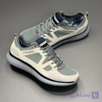 کفش اسکیچرز کوانتوم فلکس کرم طوسی Skechers Quantum Flex Cream Grey