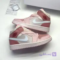کفش نایک ایر جردن وان ساقدار دیجیتال پینک Nike Air Jordan 1 High Digital Pink