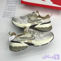 کتونی نایک وی تو کی ران کرم قهوه‌ای | Nike V2K Run Cream Brown - کفش رانر قشم