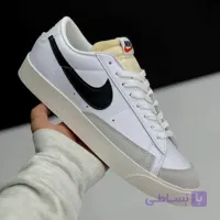 کفش نایک بلیزر لو سفید مشکی Nike Blazer Low White Black