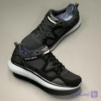 کفش اسکیچرز کوانتوم فلکس مشکی طوسی Skechers Quantum Flex Black Grey