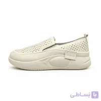 کفش طبی زنانه لژدار کرم
