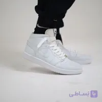 کتونی مردانه نایک جردن 1 سفید زرشکی 2027