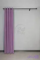 پرده آماده مخمل پتینه رنگ یاسی - پرده ۲۴