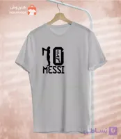 تیشرت فوتبالی Goat Messi طرح تایپوگرافی مسی