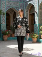 کت مجلسی جواهر دوزی طرح دایره کد 190