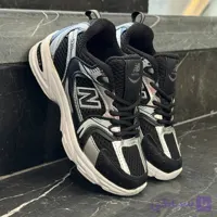 کفش کتانی نیوبالانس 530 بچگانه مشکی زیره سفید NEW BALANCE 530