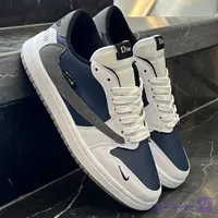 کتانی مردانه نایک ترویس سفید سرمه ای دیور Nike Travis
