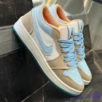 کفش کتانی زنانه نایک جردن 1 آبی کرم Nike Jordan 1