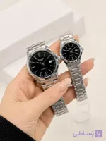 ست ساعت زنانه و مردانه کاسیو کلاسیک رنگ ثابت تقویم دار کیفیت عالی دارای رنگبندی کد 2117851