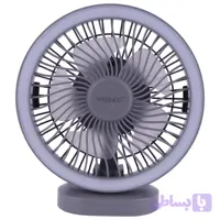 پنکه رومیزی شارژی ویداسی WD-279 جفت باطری قابل تعویض
