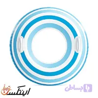 حلقه شنا بادی آبی دستگیره دار STRIPED DREAMS