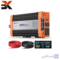 اینورتر برق 2000 وات بلت مدل BAP2000A موج سینوسی خالص 12وات به 230وات با نمایشگر LED