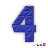 پازل سه بعدی عدد 4
