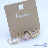 گوشواره زنانه آی ام کد Z-H50 بسته 3 عددی