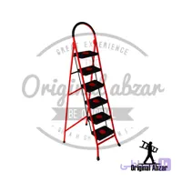 نردبان خانگی آهنی (لوله ای) 6 پله جلوه