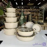 سرویس ۹ پارچه اویز (Eviz) طرح گلدپلاس