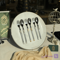 سرویس قاشق چنگال ۳۰ نفره  برگامو مدل ۴۵۰
