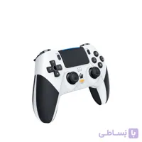 دسته بازی بی سیم شوک دار VIPLATINA مدل VM13 – سفید مشکی (گارانتی شش ماه تعویض نیکان همراه)